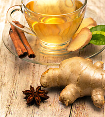 Image showing Tea With Spices Means Herbal Beverages And Teas 