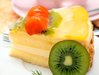 Image showing Tasty Strawberry Cake Indicates Sweet Gourmet And Freshness  