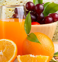 Image showing Orange Juice Beverage Shows Healthy Eating And Drinks