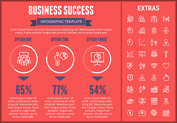 Image showing Business success infographic template and elements