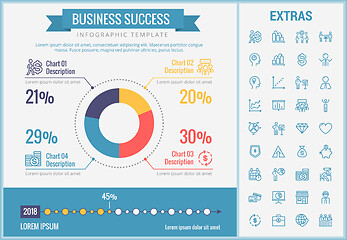 Image showing Business success infographic template and elements