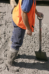 Image showing Stuck in cement