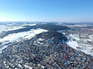 Image showing aerial view over Weil der Stadt Baden Wuerttemberg Germany