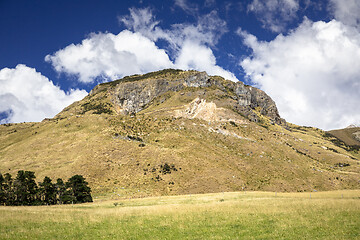 Image showing Mountain Alps scenery in south New Zealand