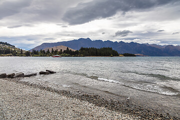 Image showing lake Wakatipu in south New Zealand