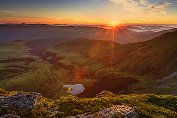 Image showing Alpine meadow in beautiful Rodna mountains in Romania