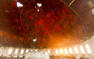 Image showing Inside of radar station geosphere