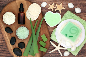 Image showing  Aloe Vera Beauty Treatment for Skin Care