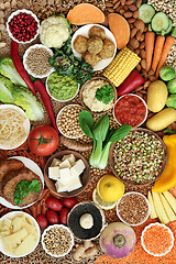 Image showing Healthy Vegan Food Collection