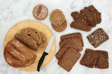 Image showing Low GI Healthy Bread Selection