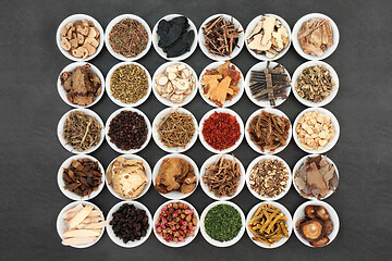 Image showing Traditional Chinese Herbs used in Herbal Medicine