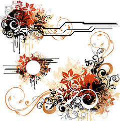 Image showing floral design elements