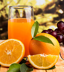 Image showing Orange Juice Squeezed Means Citrus Fruit And Drinks 