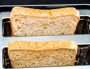 Image showing Bread Toaster Means Morning Meal And Break 