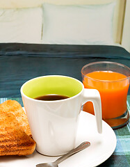 Image showing Coffee And Toast Represents Toasted Bread And Break 