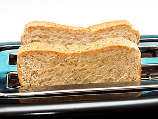 Image showing Bread Toaster Indicates Morning Meal And Break 