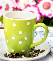 Image showing Japanese Green Tea Indicates Drinks Healthy And Drink  