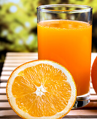 Image showing Healthy Orange Juice Represents Tropical Fruit And Oranges 