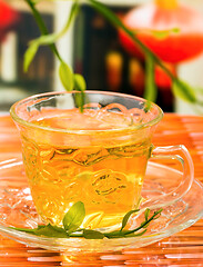 Image showing Hot Chinese Tea Indicates Wellness Refreshments And Healthy  