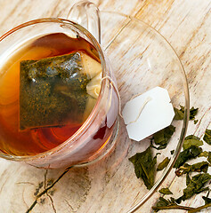 Image showing Cup Of Tea Means Refreshing Cafes And Fresh 