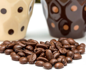 Image showing Special Coffee Beans Shows Drink Delicious And Decaf  