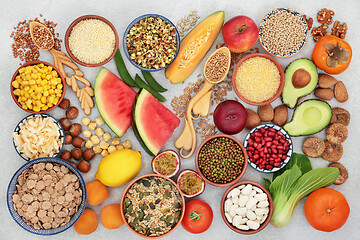 Image showing High Fibre Super Food Selection 