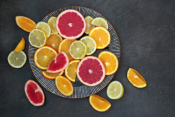 Image showing Winter Sunshine Citrus Fruit Selection
