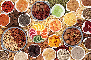 Image showing Dried Fruit Nuts and Seeds Composition