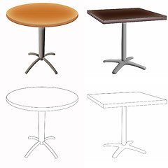 Image showing Pair of tables