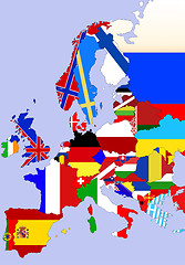 Image showing Europe map