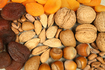 Image showing Nuts and dried fruit