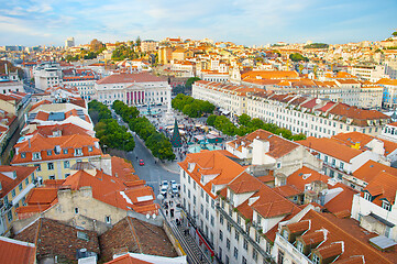 Image showing Lisbon Rossio square, Portugal