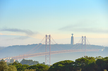 Image showing Lisbon 25 April bridge, Portugal