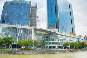 Image showing Central Boat Quay mall, Singapore