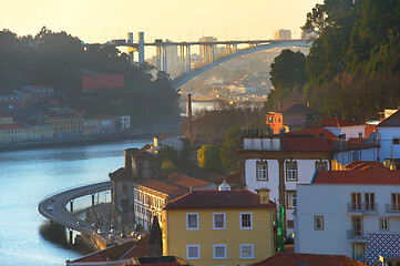 Image showing Porto at sunset, Portugal