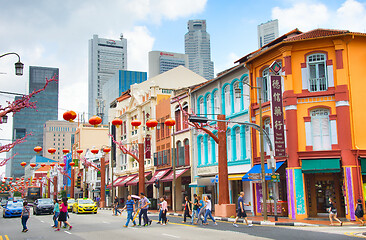 Image showing Chinatown street life, Singapore