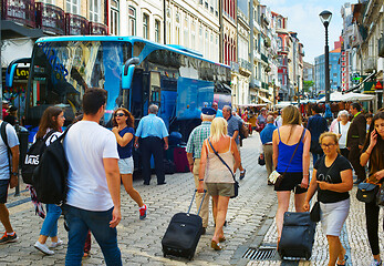 Image showing Tourist arrives in Porto, Portugal