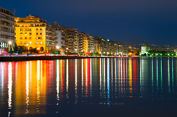 Image showing Thessaloniki at dusk, Greece