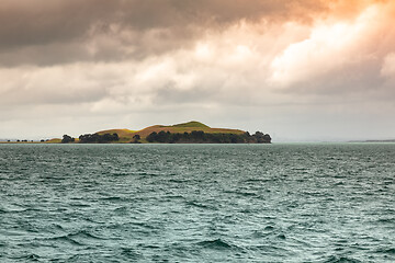 Image showing bad weather day at the ocean near Auckland New Zealand