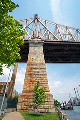 Image showing Queensboro Bridge and the Ravenswood power plant