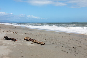 Image showing sand beach south west New Zealand