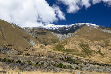 Image showing Mountain Alps scenery in south New Zealand