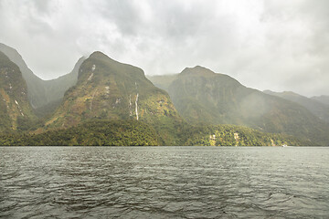 Image showing Doubtful Sound Fiordland National Park New Zealand