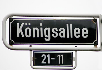 Image showing black road sign