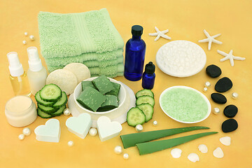 Image showing Natural Spa Beauty Treatment Products