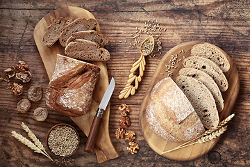 Image showing High Fibre Rye and Sourdough Bread