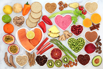 Image showing Health Food for a Healthy Heart