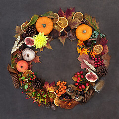 Image showing Autumn Harvest Festival Wreath