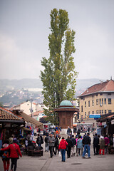 Image showing Bascarsija square in Old Town Sarajevo