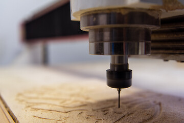 Image showing modern automatic woodworking machine